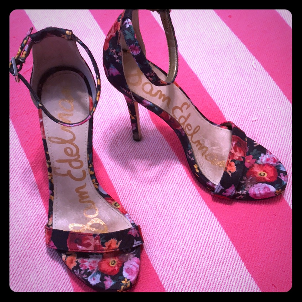 Sam Edelman floral heels 🌸